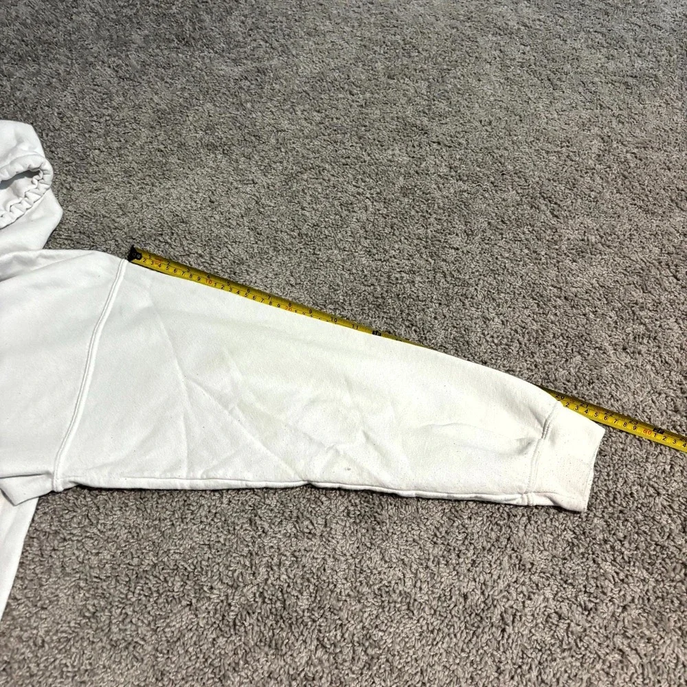 Gildan Heavy Blend Hoodie XL White Blank Pullover Sweatshirt Cotton Poly - Picture 8 of 9